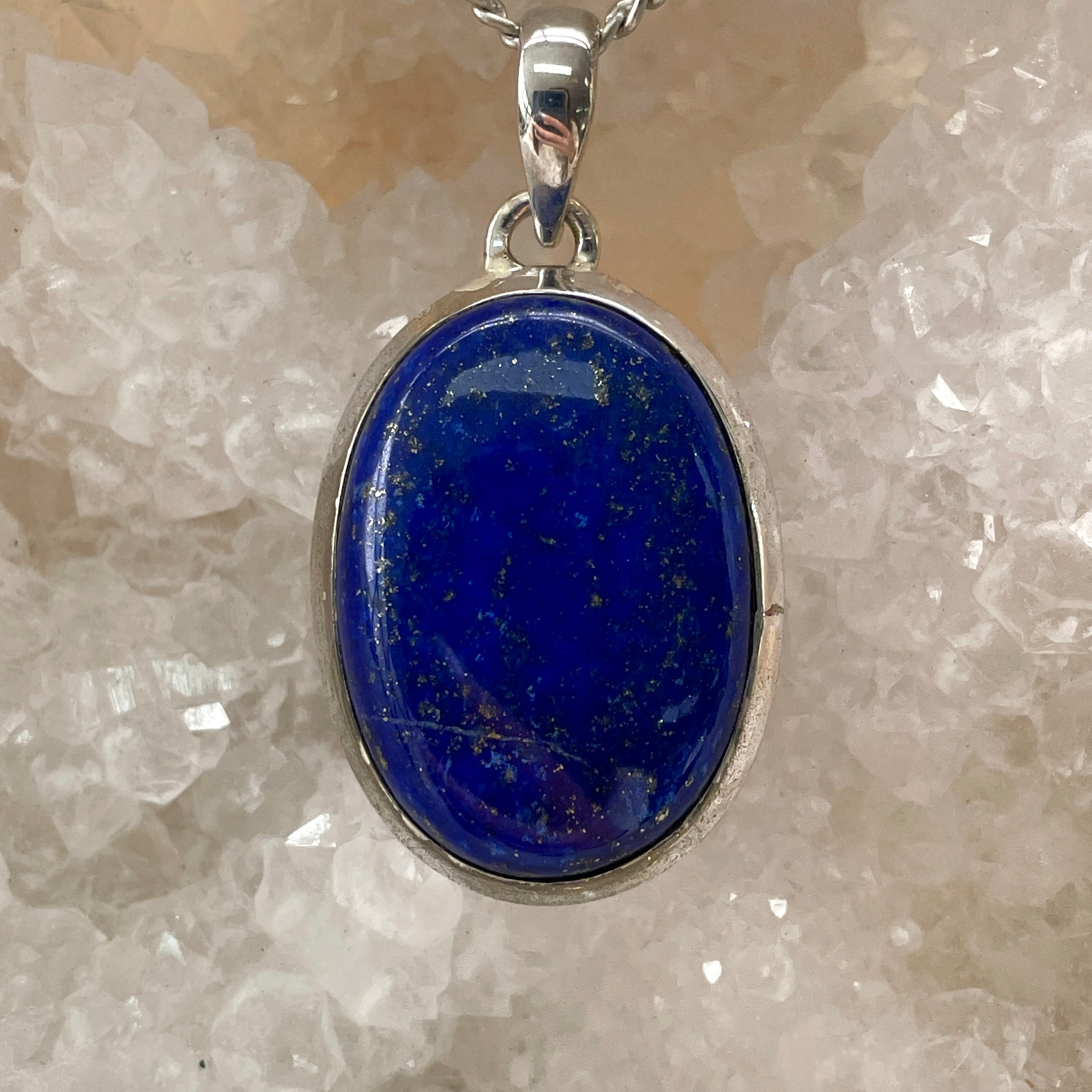 Sterling Silver Pendant - Lapis Lazuli - SP53 Sterling Silver Pendant - Lapis Lazuli - SP53